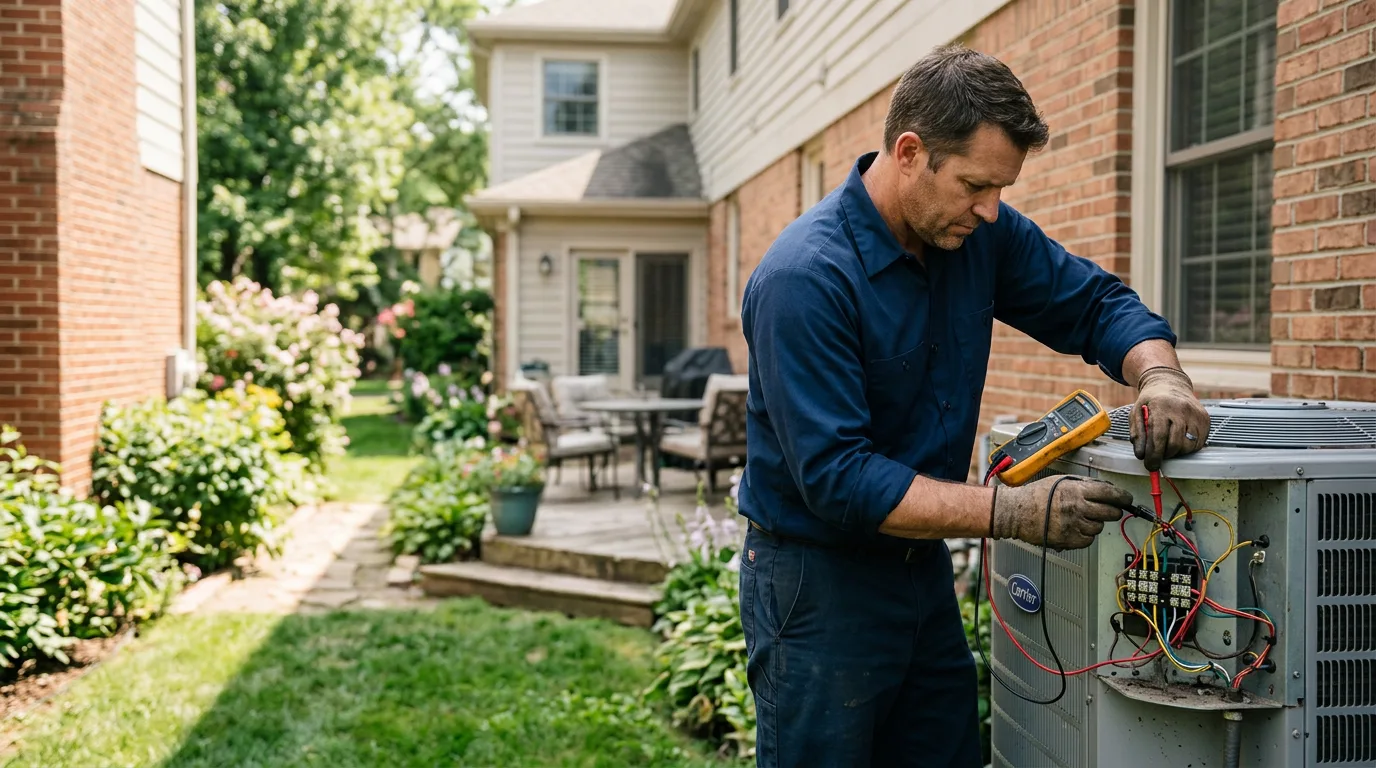 HVAC technician working near Redwood, MS